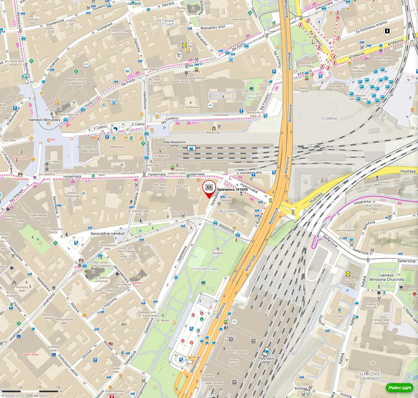 Map of Cross Masters office